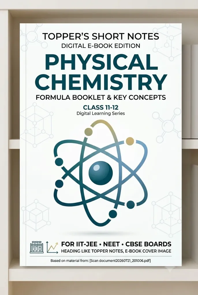 Physical Chemistry Formula Handbook of AIR 1, 16 and more used 2026  Complete JEE, NEET & Board Exam Revision Guide