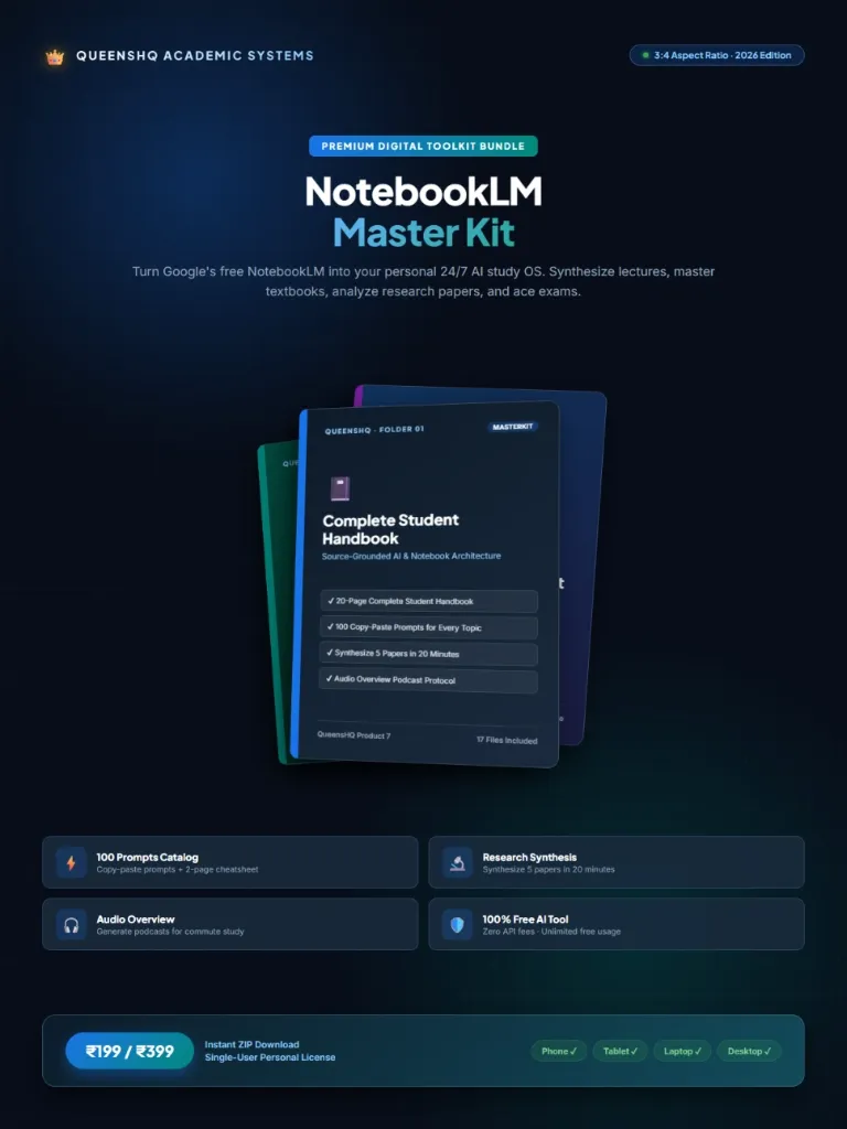 NotebookLM Master Kit for Students The Premium Toolkit to Study Smarter with AI